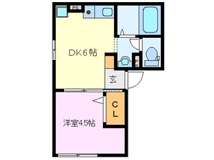 ヤマハハイツ江島本町Ⅱの物件間取画像